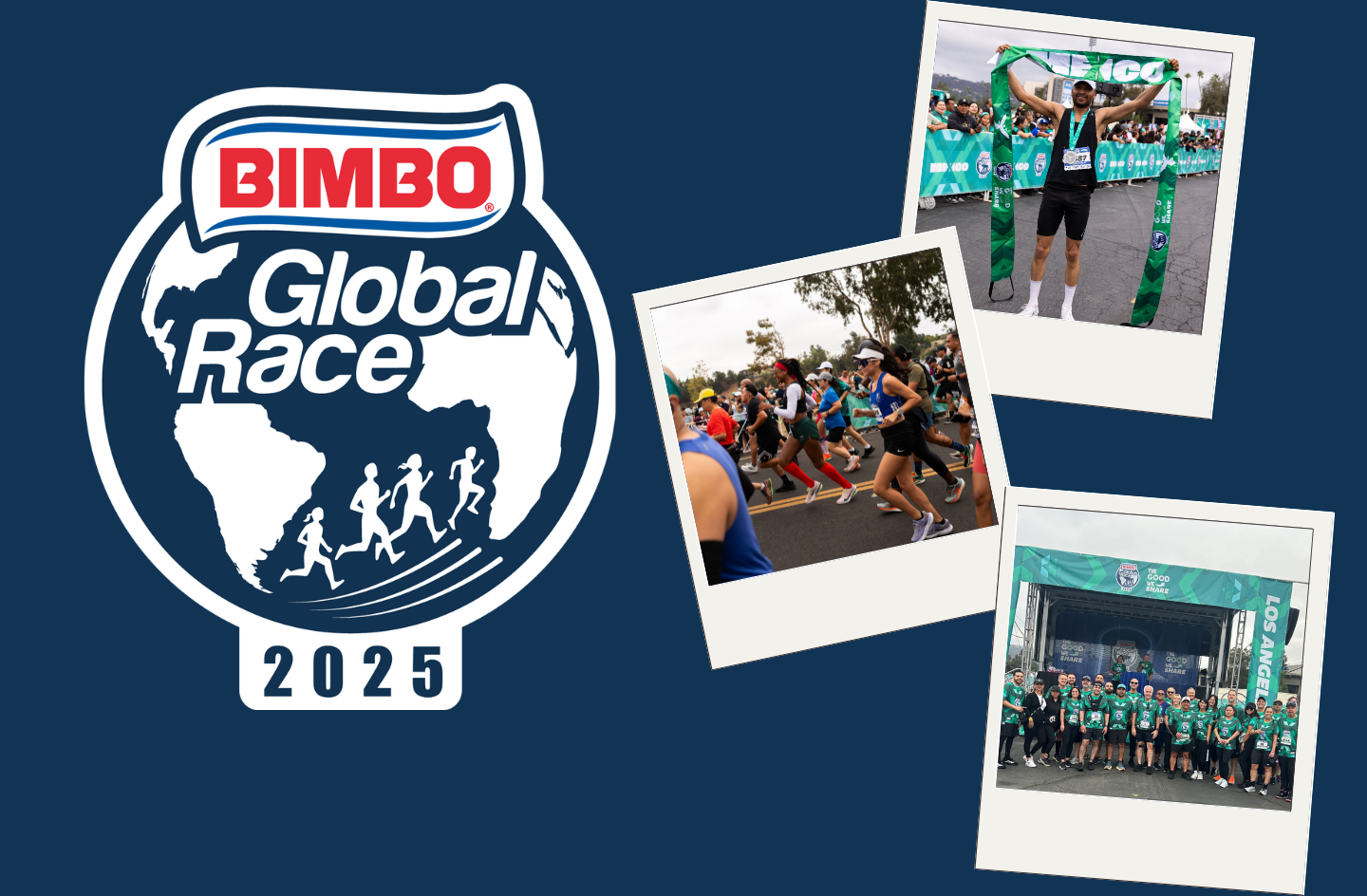 2025 Bimbo Global Race Logo and Runner Photos