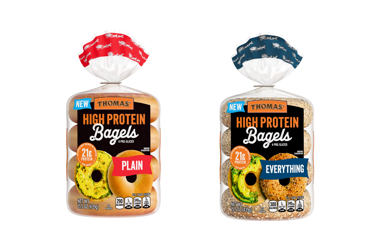 Thomas's High Protein Bagels packaging